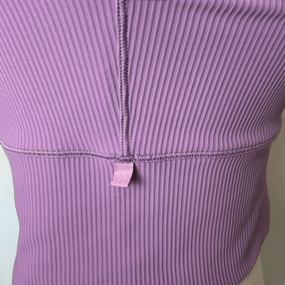 Lululemon  Women's Power Pivot Ribbed Reversible Tank Top Wisteria Purple Size 6 - Picture 5 of 6